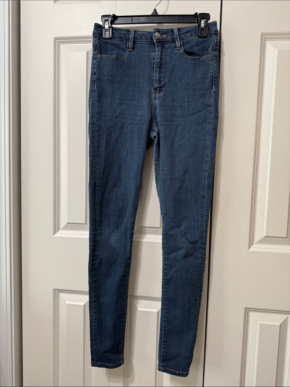 High-Rise Dark Blue Women’s Skinny Jeans